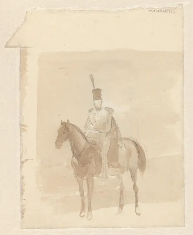 Militair te paard Wall Art by anonymous - High-Resolution Digital Print