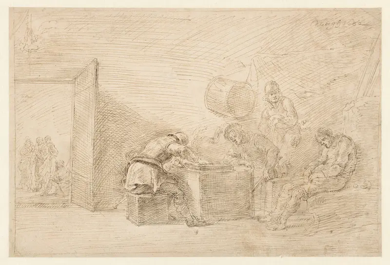 Militairen en de Verloochening van Petrus Wall Art by Matthys van den Bergh - High-Resolution Digital Print