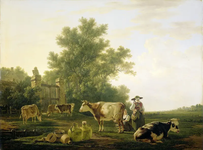 Milking Time Wall Art by Jacob van Strij - High-Resolution Digital Print