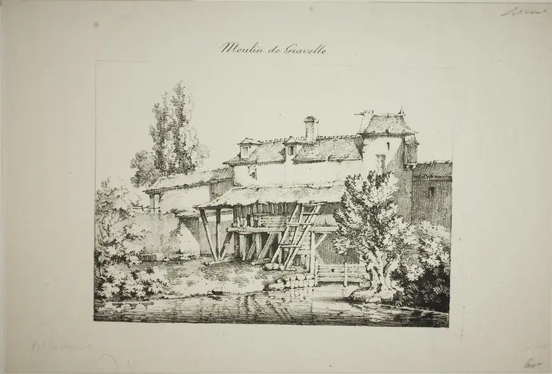 Mill at Gravelle, I Wall Art by Louis Jules Frederic Villeneuve - High-Resolution Digital Print