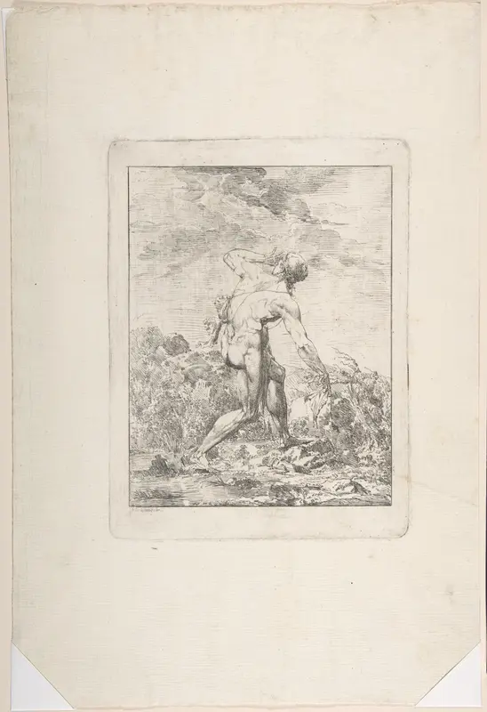 Milo of Croton Wall Art by Philippe Auguste Hennequin - High-Resolution Digital Print