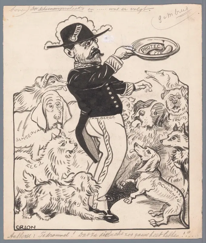 Minister Aalberse en protectie Wall Art by Unknown - High-Resolution Digital Print
