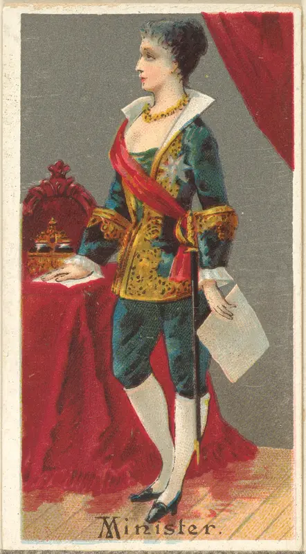 Minister, from the Occupations for Women series (N166) for Old Judge and Dogs Head Cigarettes Wall Art by Goodwin & Company - High-Resolution Digital Print