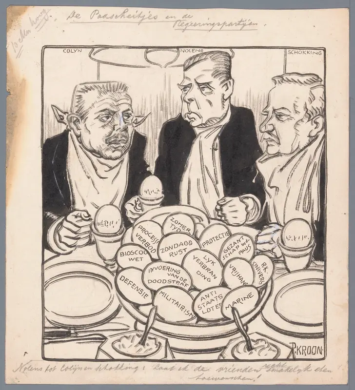 Ministers aan het paasmaal Wall Art by Unknown - High-Resolution Digital Print