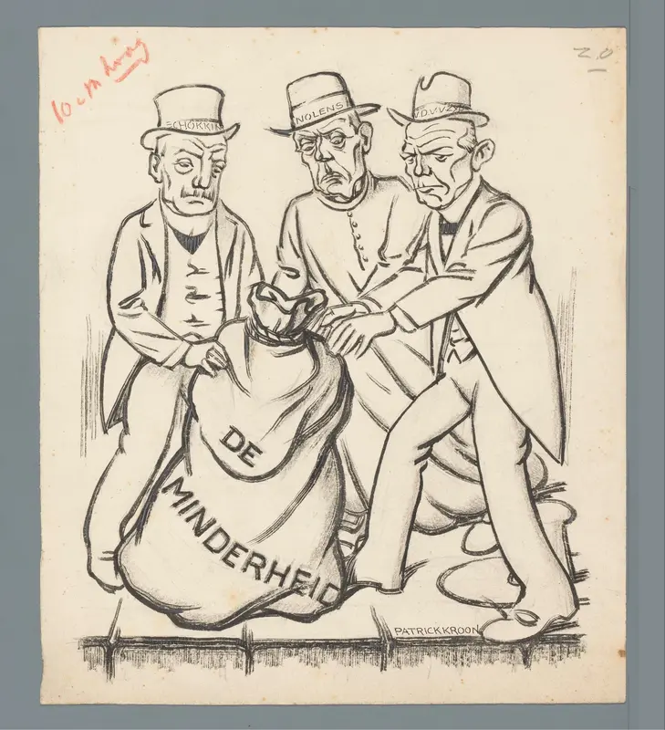 Ministers gooien de Minderheid in het water Wall Art by Unknown - High-Resolution Digital Print