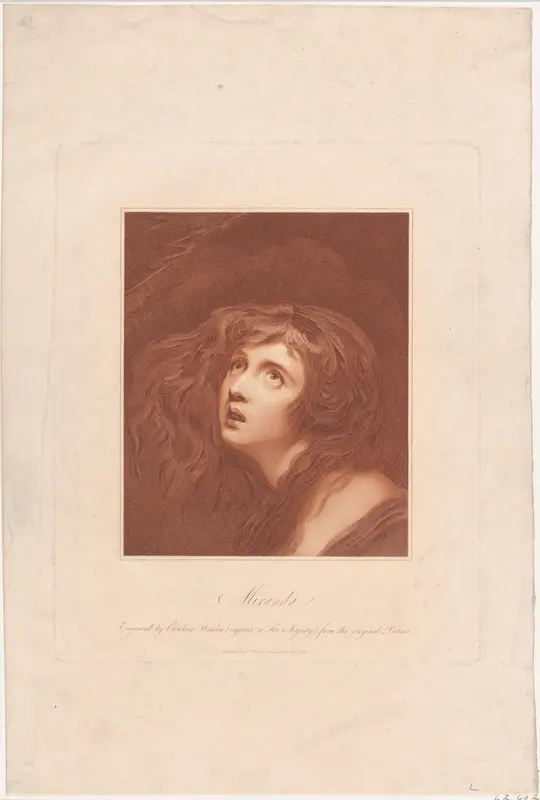 Miranda (Shakespeare, The Tempest, Act 1, Scene 1) Wall Art by Caroline Watson - High-Resolution Digital Print