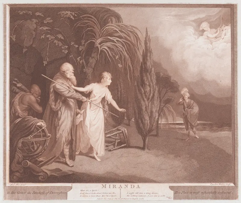 Miranda (Shakespeare, The Tempest, Act 1, Scene 2) Wall Art by Caroline Watson - High-Resolution Digital Print