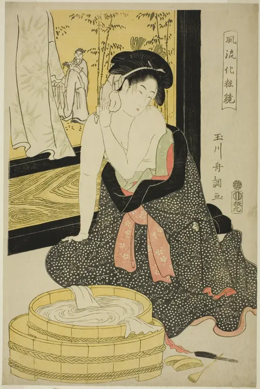 Mirror of Elegance (Furyu kesho kagami) Wall Art by Tamagawa Shûchô - High-Resolution Digital Print