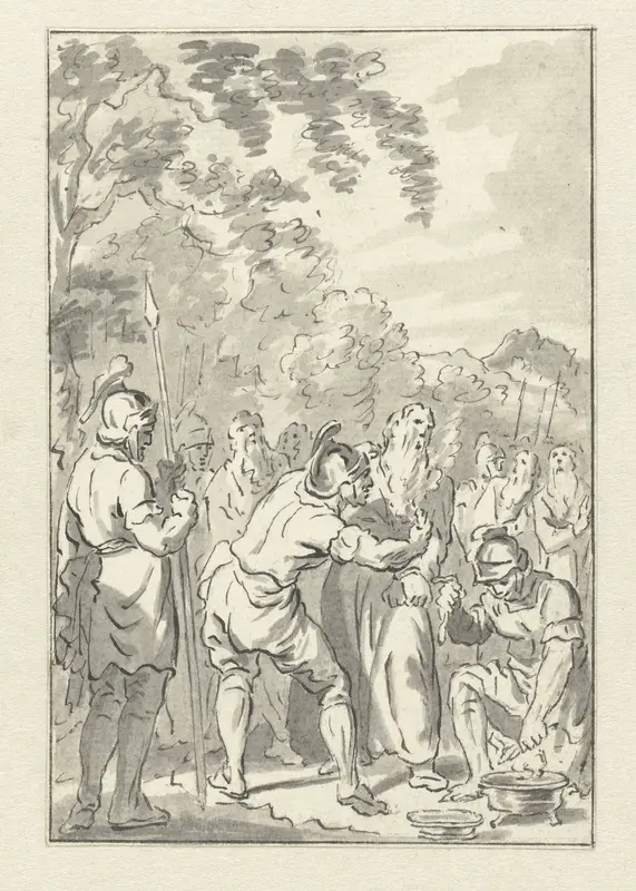 Mishandeling der Joden in Tracië Wall Art by Jacobus Buys - High-Resolution Digital Print