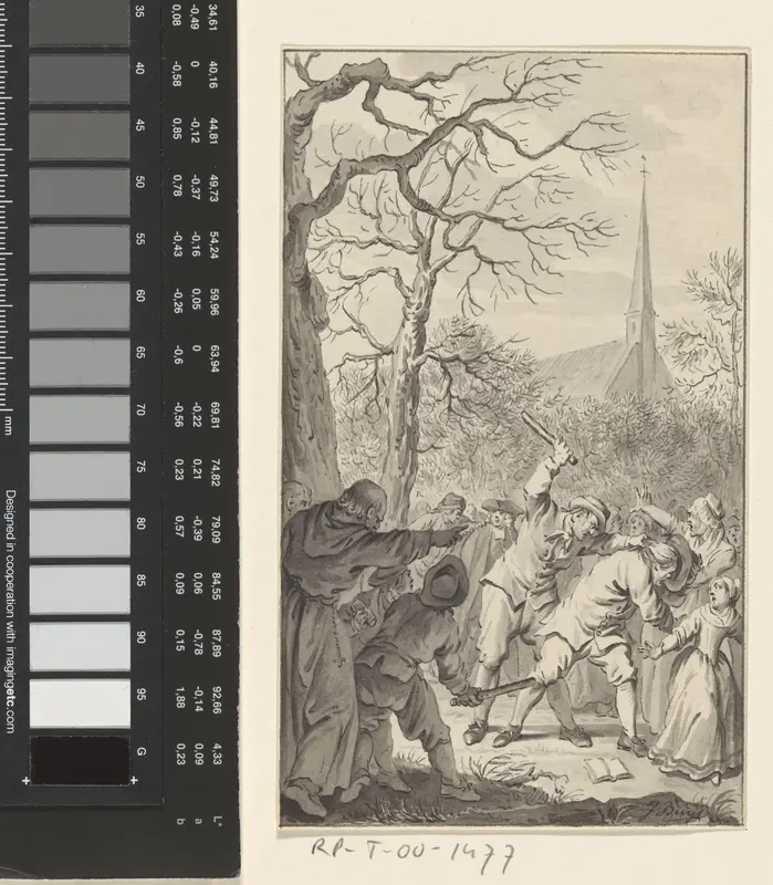 Mishandeling van gereformeerden te Vaals, januari 1764 Wall Art by Unknown - High-Resolution Digital Print