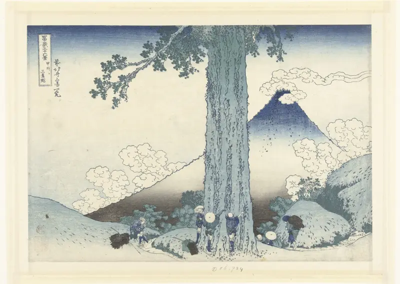 Mishima bergpas in de provincie Kai Wall Art by Unknown - High-Resolution Digital Print