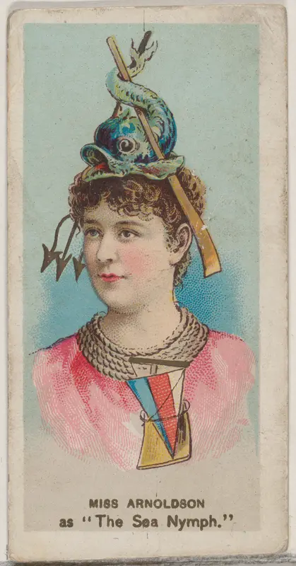 Miss Arnoldson as "The Sea Nymph," from the series Fancy Dress Ball Costumes (N73) for Duke brand cigarettes Wall Art by W. Duke, Sons & Co. - High-Resolution Digital Print