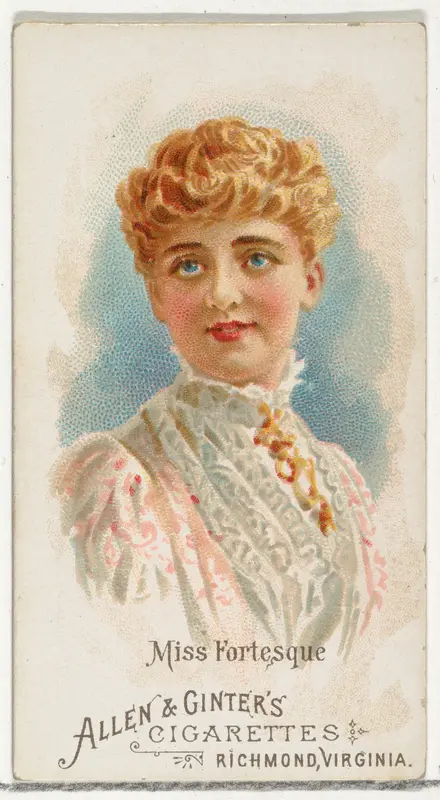 Miss Fortesque, from World's Beauties, Series 1 (N26) for Allen & Ginter Cigarettes Wall Art by Allen & Ginter - High-Resolution Digital Print