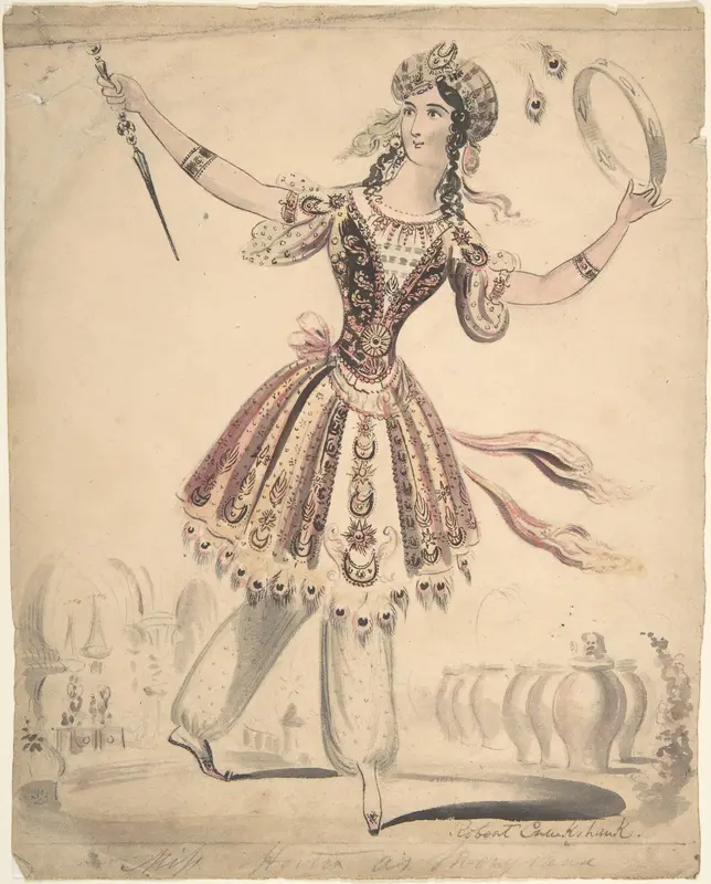Miss Horton as Morgana Wall Art by Isaac Robert Cruikshank - High-Resolution Digital Print