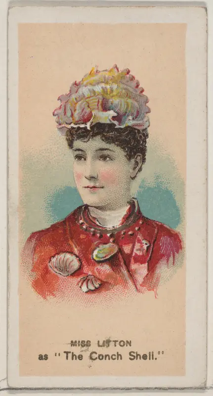 Miss Litton as "The Conch Shell," from the series Fancy Dress Ball Costumes (N73) for Duke brand cigarettes Wall Art by W. Duke, Sons & Co. - High-Resolution Digital Print