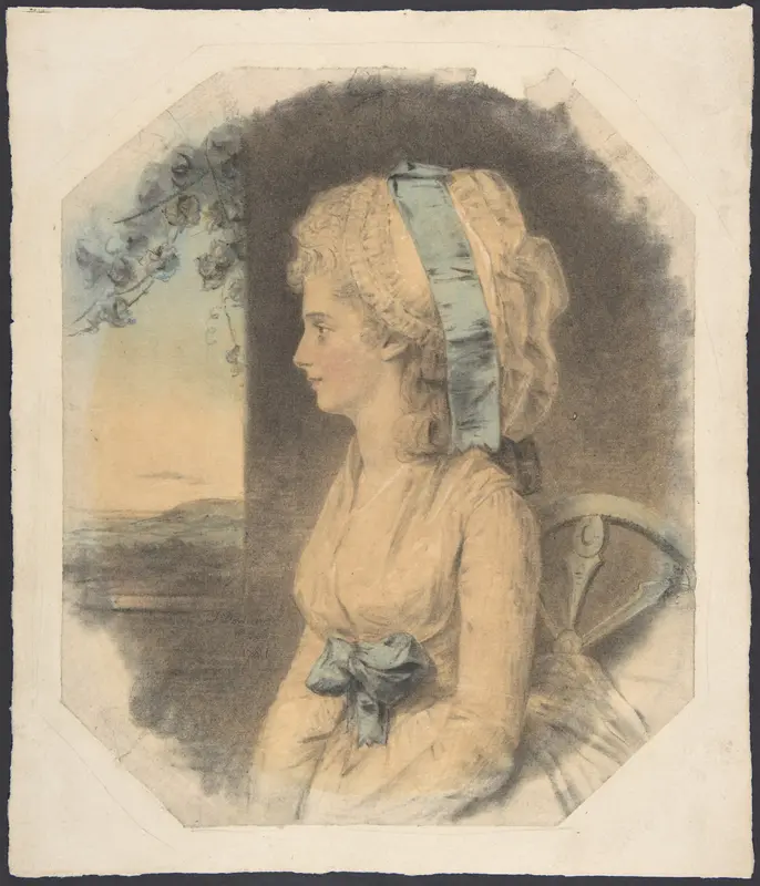 Miss Mary Cruikshank, only sister of James Cruikshank Wall Art by John Downman - High-Resolution Digital Print