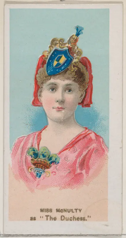 Miss McNulty as "The Duchess," from the series Fancy Dress Ball Costumes (N73) for Duke brand cigarettes Wall Art by W. Duke, Sons & Co. - High-Resolution Digital Print