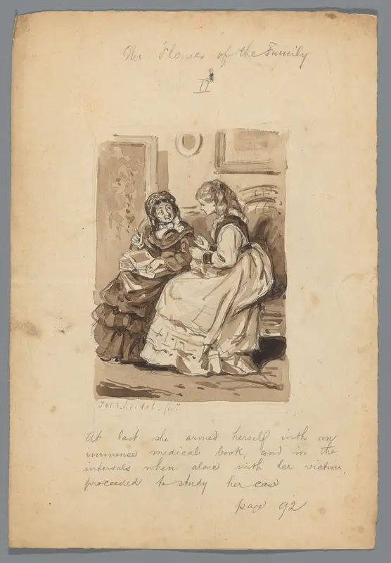 Miss Prigott onderwerpt Lucy aan medische vragen Wall Art by Joseph Ludovic Scheidel - High-Resolution Digital Print