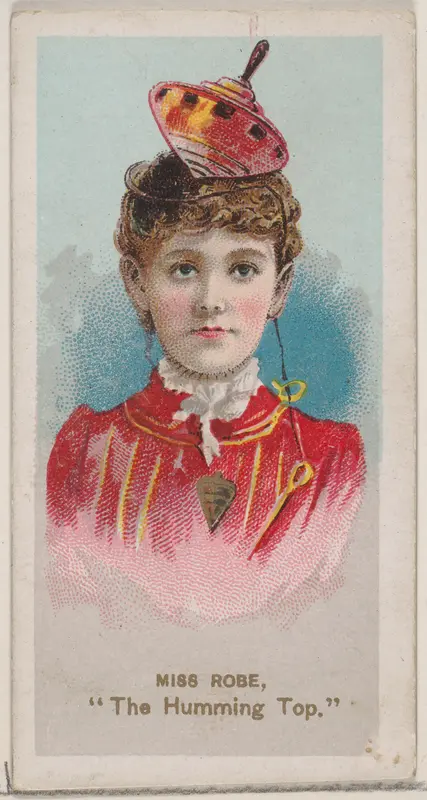 Miss Robe as "The Humming Top," from the series Fancy Dress Ball Costumes (N73) for Duke brand cigarettes Wall Art by W. Duke, Sons & Co. - High-Resolution Digital Print