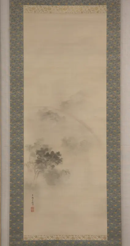 Misty Landscape with Rainbow Wall Art by Katō Bunrei - High-Resolution Digital Print