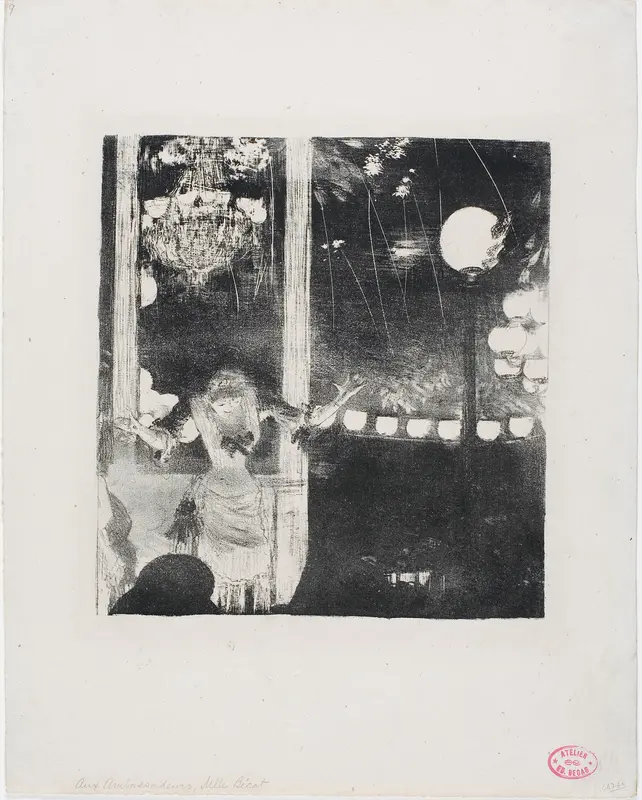 Mlle Bécat at the Café des Ambassadeurs