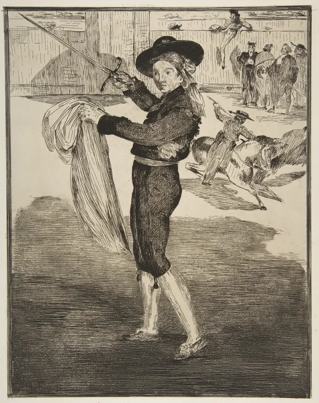 Mlle. Victorine in the Costume of an "Espada" Wall Art by Edouard Manet - High-Resolution Digital Print