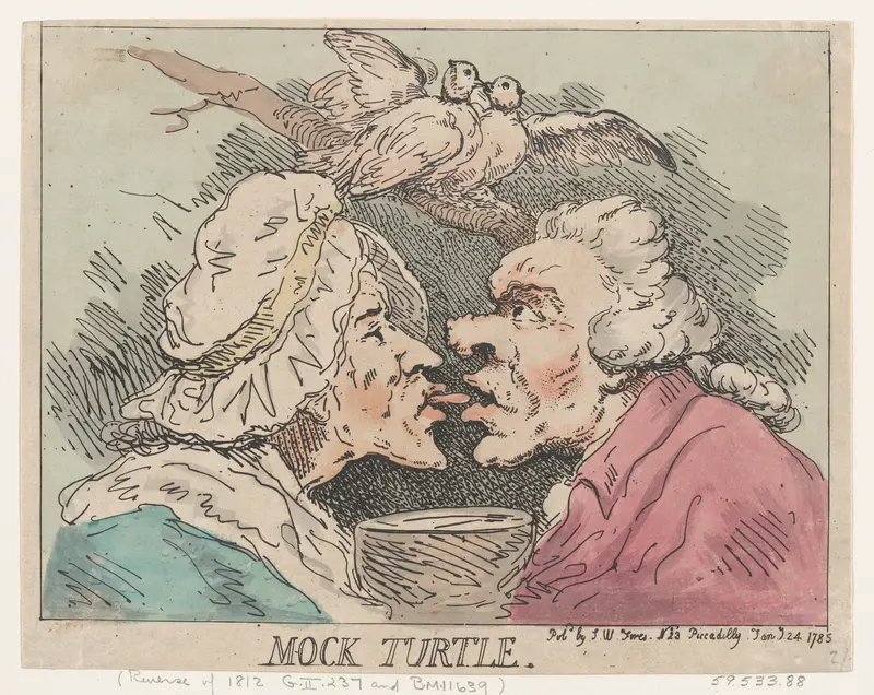 Mock Turtle Wall Art by Thomas Rowlandson - High-Resolution Digital Print