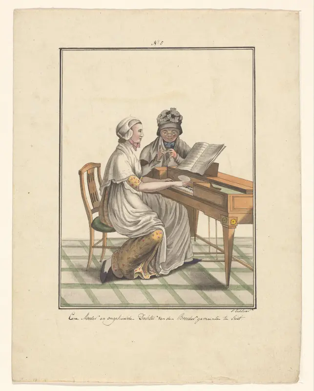Moeder en dochter van de Evangelische Broedergemeente Wall Art by Unknown - High-Resolution Digital Print