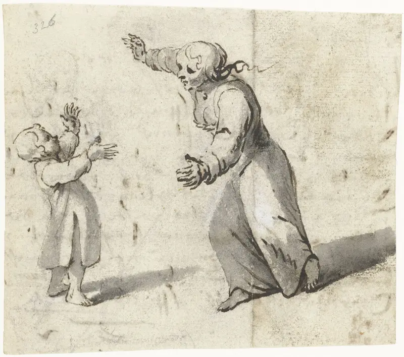 Moeder en kind Wall Art by Moses ter Borch - High-Resolution Digital Print