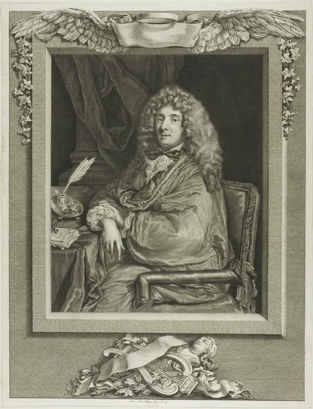 Molière Wall Art by Jacques Firmin Beauvarlet - High-Resolution Digital Print