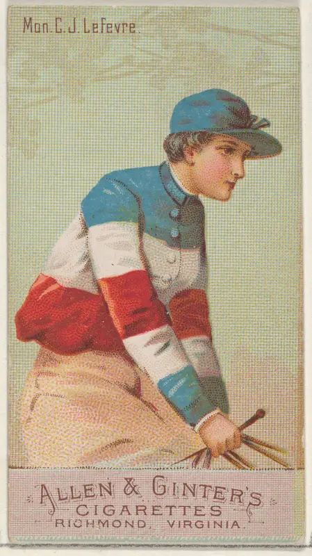 Mon. C.J. Lefevre, from the Racing Colors of the World series (N22b) for Allen & Ginter Cigarettes Wall Art by Allen & Ginter - High-Resolution Digital Print