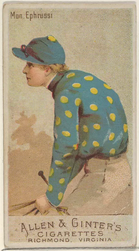 Mon. Ephrussi, from the Racing Colors of the World series (N22a) for Allen & Ginter Cigarettes Wall Art by Allen & Ginter - High-Resolution Digital Print