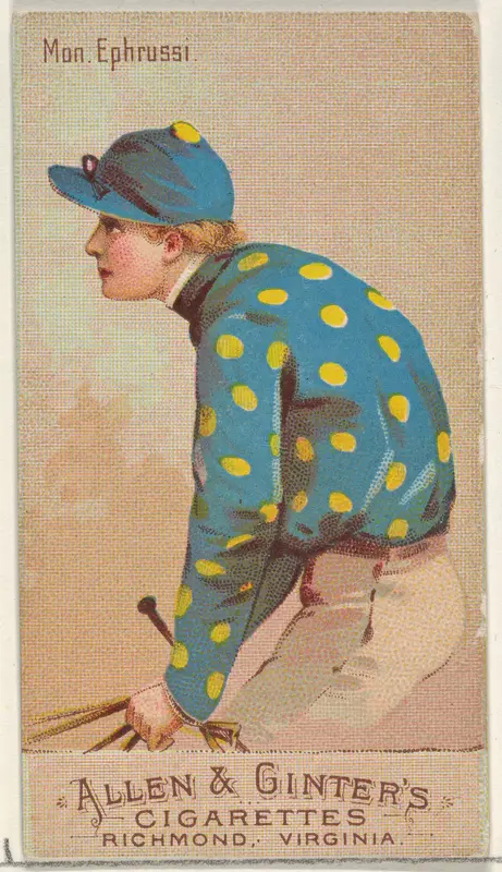Mon. Ephrussi, from the Racing Colors of the World series (N22b) for Allen & Ginter Cigarettes Wall Art by Allen & Ginter - High-Resolution Digital Print