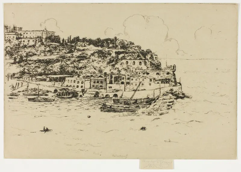 Monaco from La Condamine, Monte Carlo Wall Art by Theodore Roussel - High-Resolution Digital Print