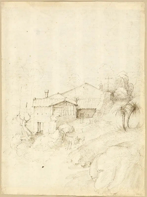 Monastery on the Slope of a Rocky Hill