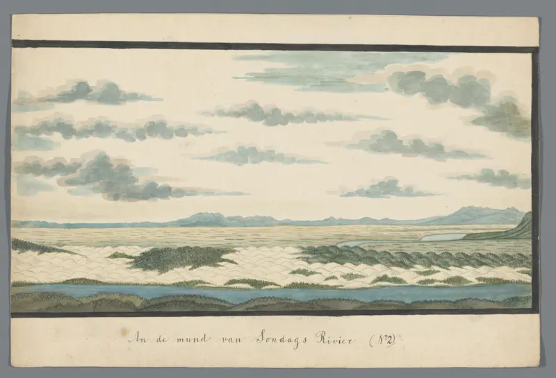 Monding van de Sondagsrivier (rechterhelft) Wall Art by Johannes Schumacher - High-Resolution Digital Print