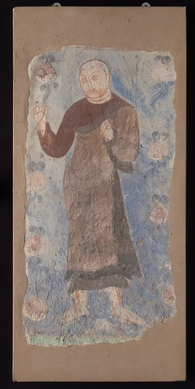 Monk Holding a Lotus Wall Art by Unknown - High-Resolution Digital Print