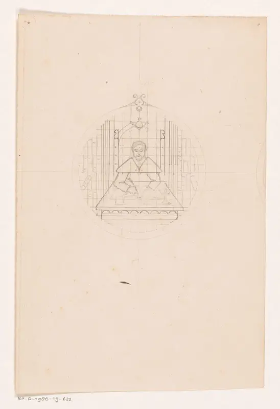 Monnik schrijvend in een boek Wall Art by Reinier Willem Petrus de Vries (1874-1953) - High-Resolution Digital Print