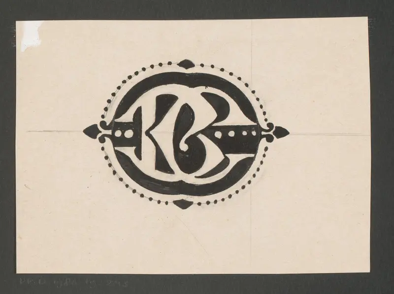 Monogram BC Wall Art by Reinier Willem Petrus de Vries (1874-1953) - High-Resolution Digital Print