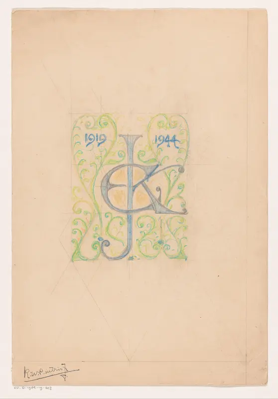 Monogram JCK Wall Art by Unknown - High-Resolution Digital Print