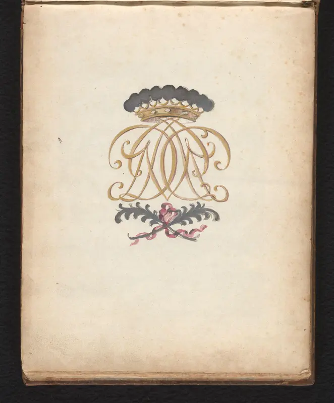 Monogram JJCM, van Jean Jacques Charron, markies van Menars Wall Art by anonymous - High-Resolution Digital Print