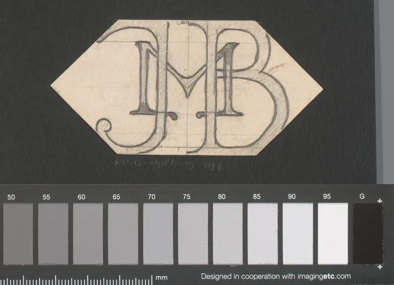 Monogram JMB Wall Art by Reinier Willem Petrus de Vries (1874-1953) - High-Resolution Digital Print