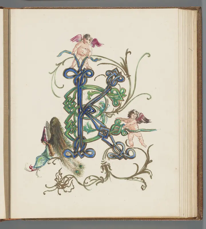 Monogram met K en B Wall Art by Unknown - High-Resolution Digital Print