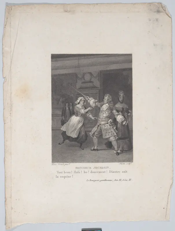 Monsieur Jourdain Wall Art by Horace Vernet - High-Resolution Digital Print