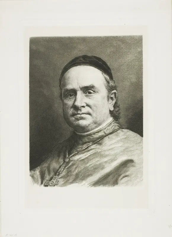 Monsignor Pie, Bishop of Poitiers Wall Art by Claude Ferdinand Gaillard - High-Resolution Digital Print