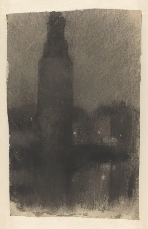 Montelbaanstoren bij nacht Wall Art by Willem Witsen - High-Resolution Digital Print
