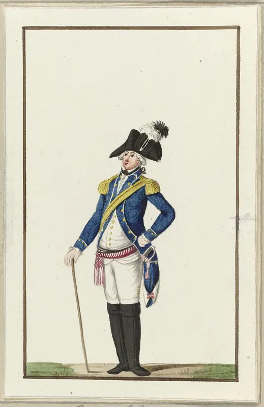 Montering van de Amsterdamse cavalerie, ca. 1787 Wall Art by anonymous - High-Resolution Digital Print