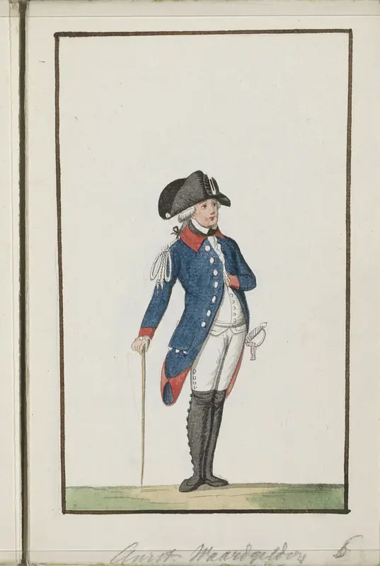 Montering van de Amsterdamse waardgelders, ca. 1785 Wall Art by anonymous - High-Resolution Digital Print