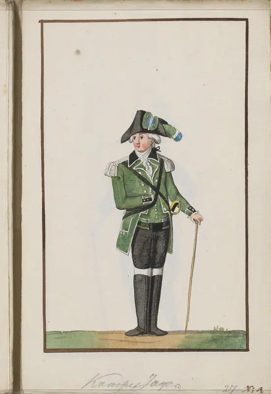 Montering van de jagers van Kampen, ca. 1785 Wall Art by anonymous - High-Resolution Digital Print