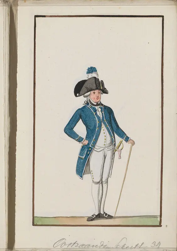 Montering van de schutterij van Oostzaandam, ca. 1785 Wall Art by anonymous - High-Resolution Digital Print